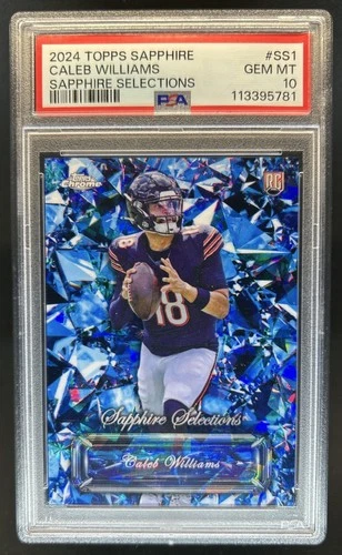 2024 Topps Chrome Sapphire Edition Caleb Williams Selections RC SSP #SS-1 PSA 10