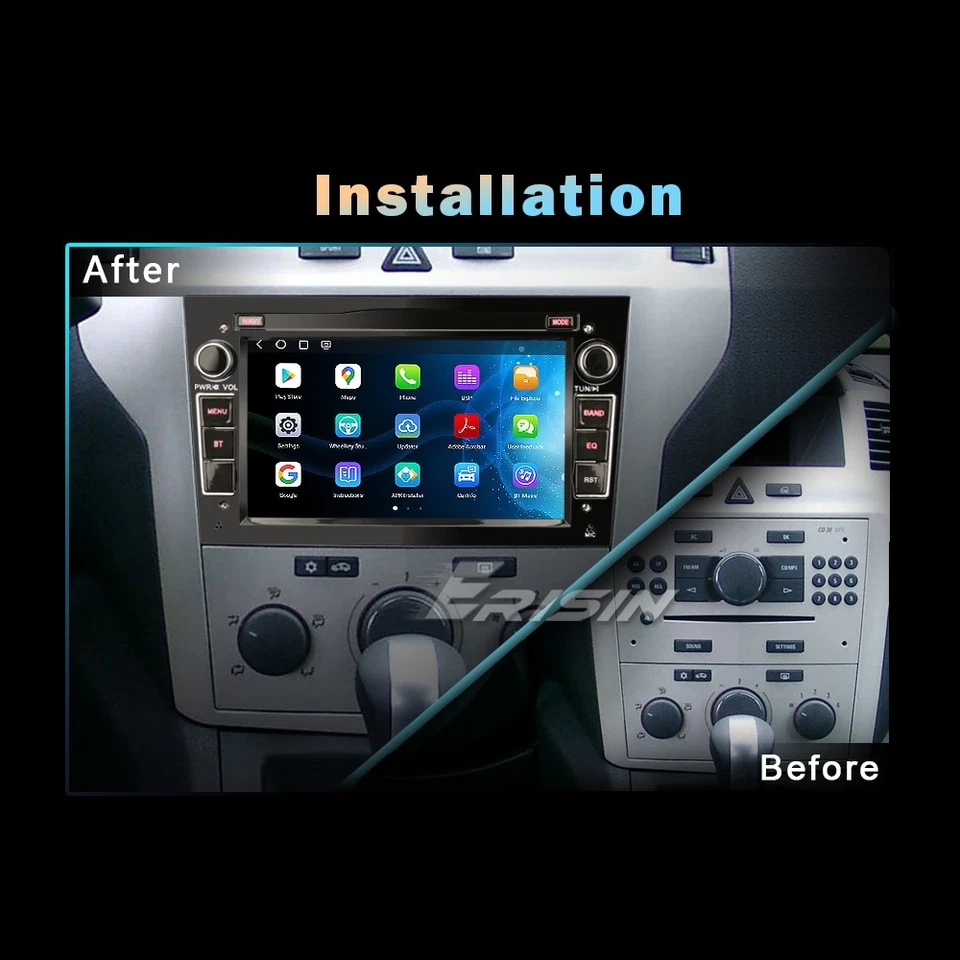 7"128GB Android 14 Qualcomm Android 14 Autoradio Opel Astra H Corsa D/C Zafira B - Bild 2 von 4