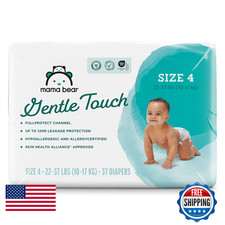 Retailer Brand - Mama Bear Gentle Touch Diapers Size 4 37 Count Hypoallergenic