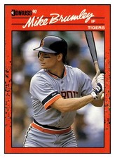 Mike Brumley 1990 Donruss #533b Detroit Tigers *065A