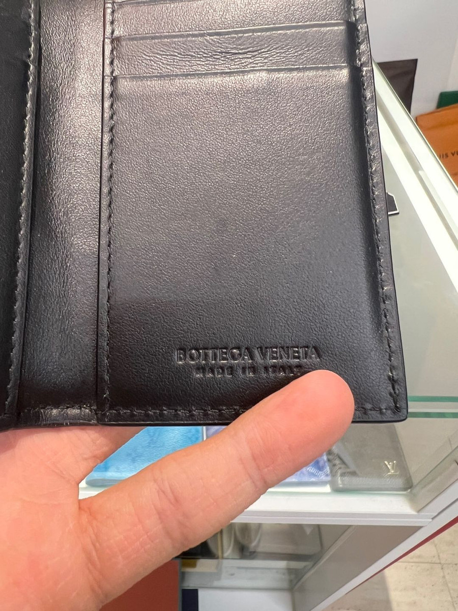 Bottega Veneta Card Pocket Flap Maxi Organizer Wallet Black Bottega Veneta Card Pocket Flap Maxi Organizer Wallet Black