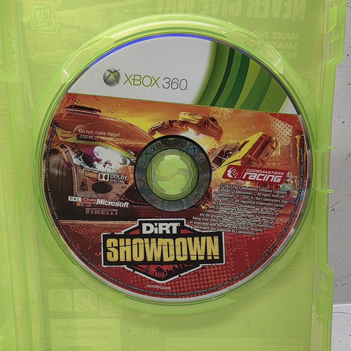 Dirt Showdown - promotional disc - Microsoft Xbox 360 - PAL