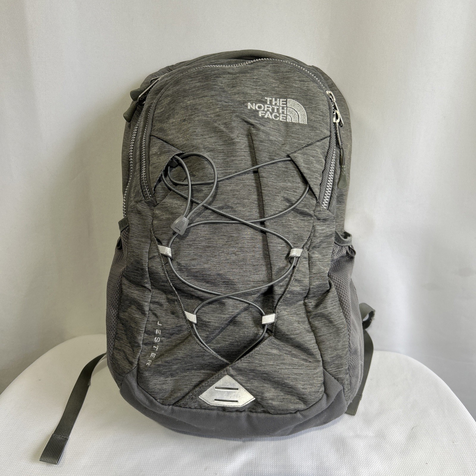 The North Face Gray Jester Flexvent Backpack Laptop Travel Bag👀