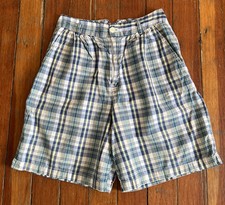 VTG Calvin Klein sport made in USA women’s plaid shorts size 8 100% cotton