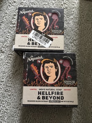 2 Boxes of Dr Squatch Soap - Stranger Things ''Hellfire & Beyond''