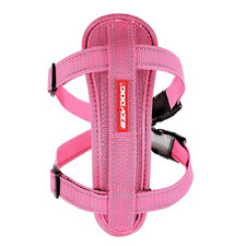 EZYDOG DOG CHEST PLATE HARNESS + Car Seat Belt Loop S Pink