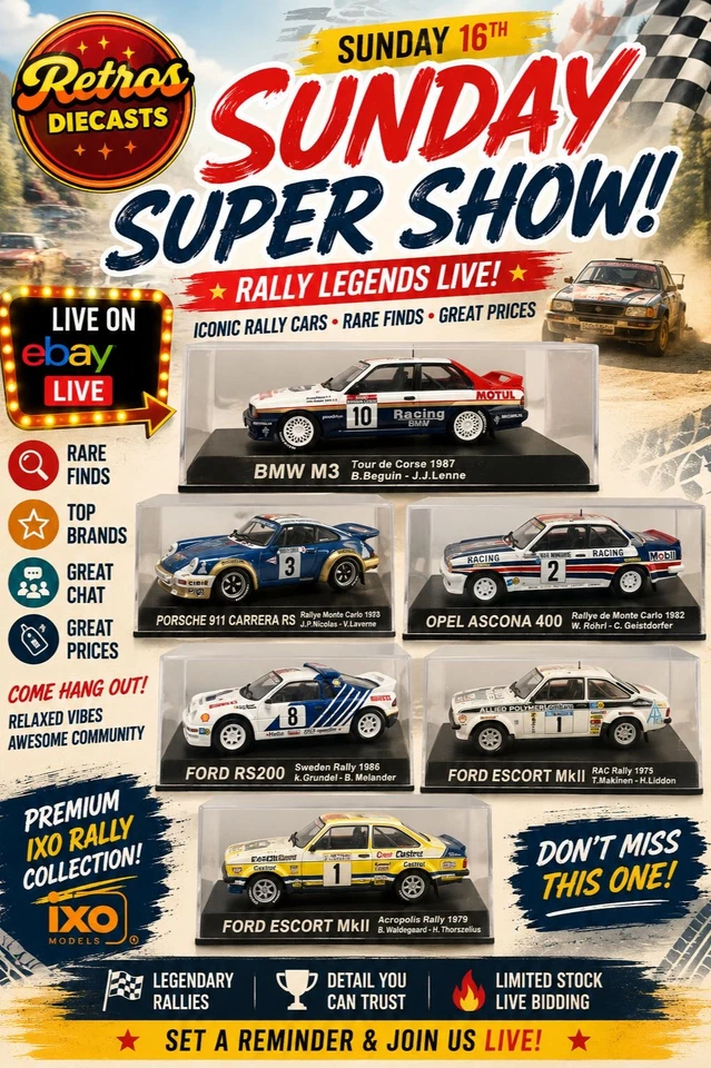 🔥Rally Legends Live! | IXO Rally Cars • Rare Finds • Great Prices