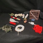 Vintage 1960's 1970's GI Joe accessories White Tiger Hunt USN Camo Net Fire