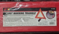 SEALED Performance Tool W1498  DOT Warning Triangle 3-Pack, FREE SHIPPING