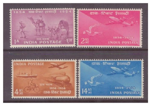 India 1953 Stamp Centenary set UM/MNH SG348-351