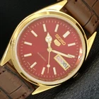 JAPAN VINTAGE REFURBISHED SEIKO 5 AUTOMATIC 6309A MENS RED DIAL WATCH a442341-4