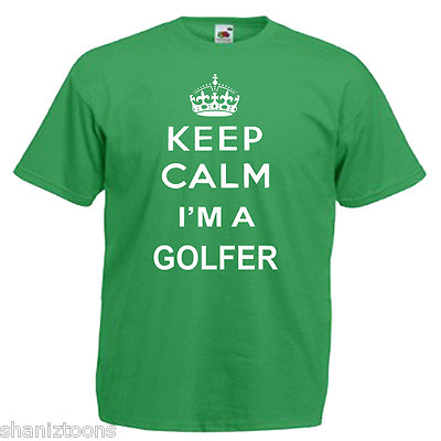 Keep Calm Golfer Golf Kinder Kids T-Shirt