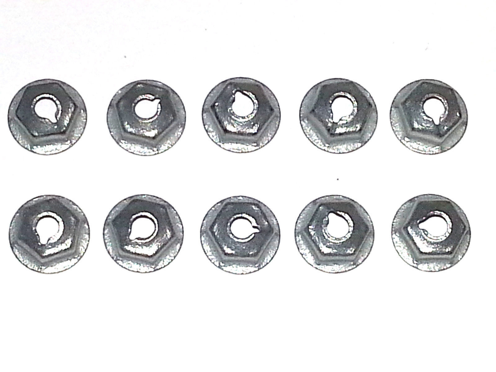 Molding Clips 10-Piece Ford Trim & Nuts Set - 5/8-1 Body Fender Door Quarter Panel Fasteners Ford Door Panel Clips - Foto 2