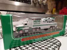 2001 Miniature Hess Racer Transport New Bands That hold Car Are Dry Rotted