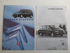 Citroen Synergie 2.0i Petrol 1.9 Turbo Diesel X SX VSX UK Brochure 1996- 1997