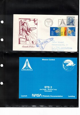 NASA 9x Philatelic Dokumentation Launch Landing STS-2 STS-4 Columbia 1981 1982