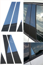 Kohlefaser Tür B Säule Abdeckung Set 3D glänzend für Alfa Romeo 159 2005-2011