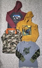 Boys Size 7 Jumping Beans Long Sleeve Tops, Set Of 4