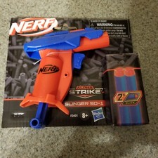 Nerf Alpha Strike Slinger SD-1 Launcher  2 Official Darts