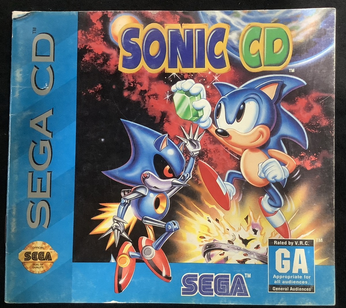 SEGA！NEOSONICARTS／ CD SEGA！NEOSONICARTS／ CD Sonic CD (Sega CD, 1993) NFR Not For
