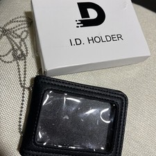 ID Holder Black Two Packets With Chain
