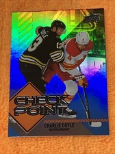 Charlie Coyle 2024-25 Upper Deck Series 1 #CP-18 CHECK POINT - Boston Bruins