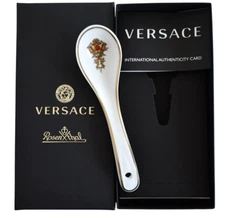 New VERSACE ROSENTHAL ASIA MEDUSA Porcelain Rice Soup Spoon Germany