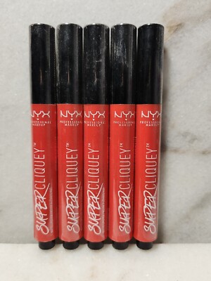 Lot Of 5- NYX Professional Super Cliquey #SCLS07 ''SNARKY'' color Matte.
