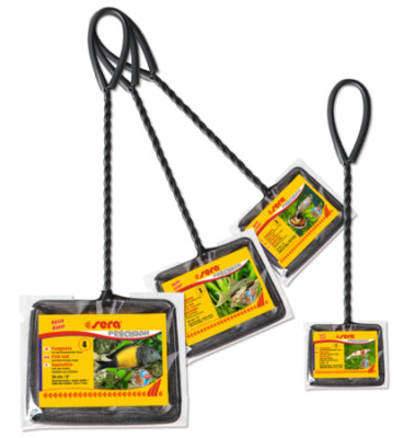 sera Fangnetz fein 20 cm schwarz Fischfangnetz Kescher