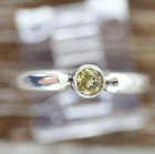 VINTAGE CITRINE BAND STERLING SILVER 925 RING SZ 8 SOUTHWEST RETRO PRETTY