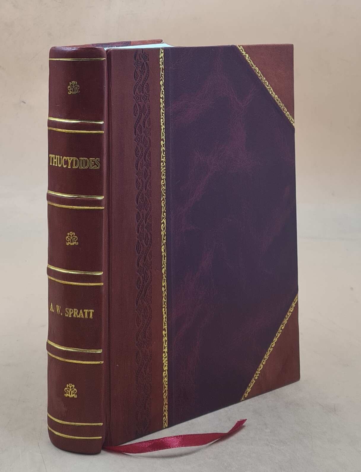 Thucydides, Edited By A. W. Spratt; Books 4, 6. 1905 By Thucydides. Leatherbound
