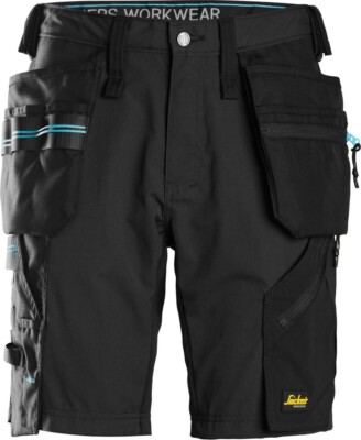 Snickers Workwear LiteWork 37.5  Arbeitsshorts mit Holstertaschen Schwarz