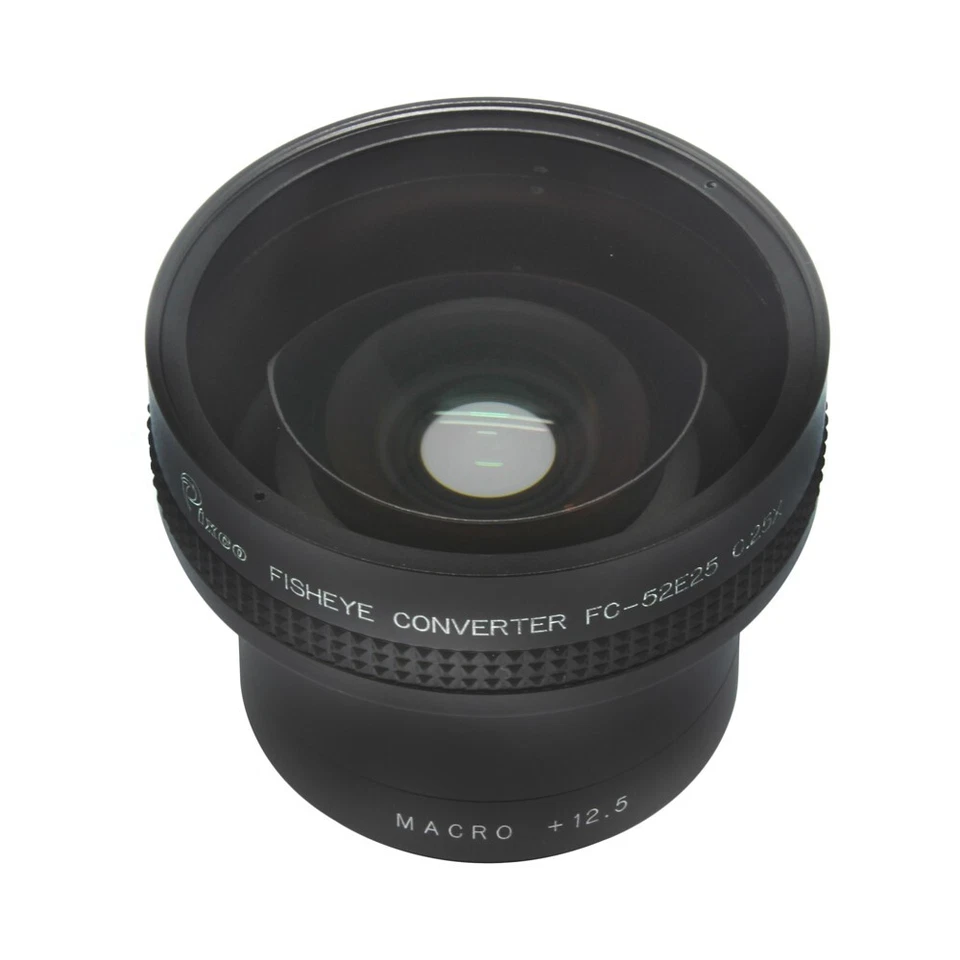 52mm 0.45X 52mm 0.25X Fisheye Wide Angle Lens For Canon Nikon Pentax Camera - Image 2 of 4