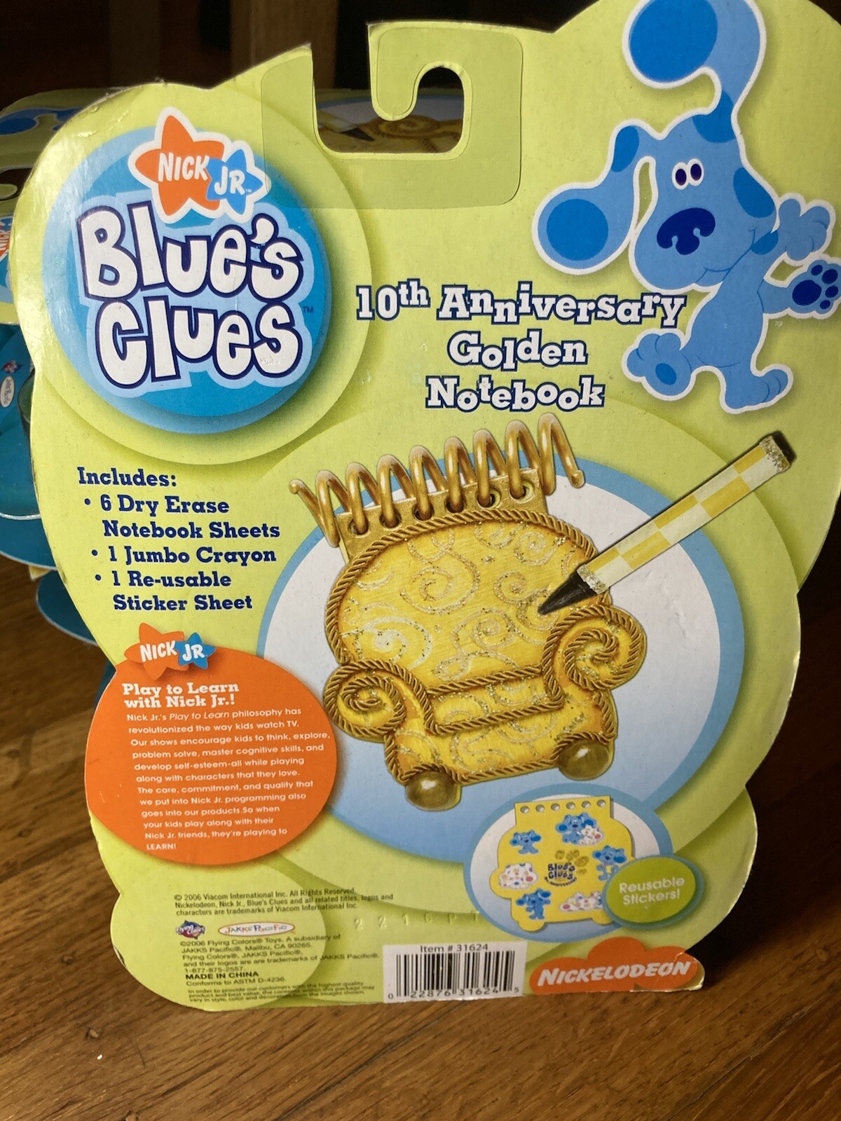 Blue's Clues 10th Anniversary Handy Dandy Gold Notebook! eBay