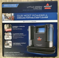 New Bissell Little Green Cordless Battery Portable Deep Carpet Cleaner Shampooer