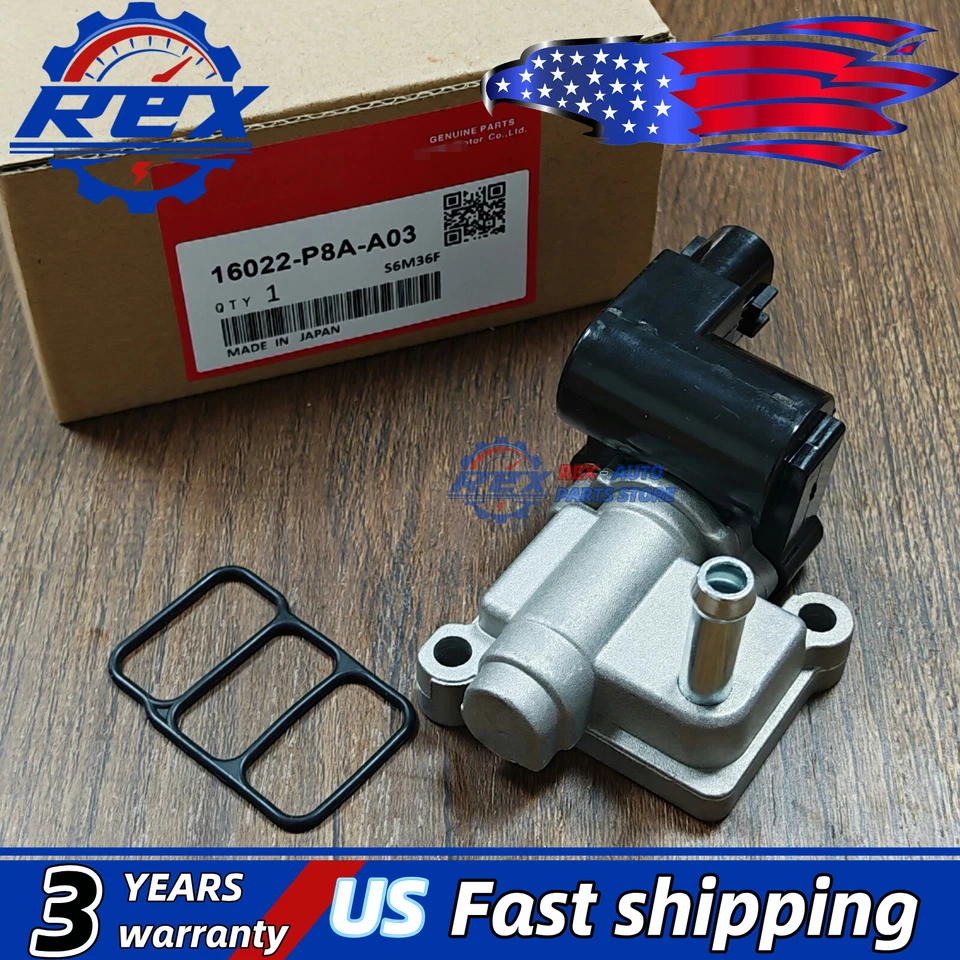 Válvula de control de aire de ralentí 16022-P8A-A03 OEM para Honda Odyssey Pilot Accord Acura Foto 4 de 4