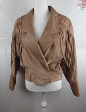 Vintage G-iii Global Identity Womens Western Tassel Suede Leather Jacket Size S