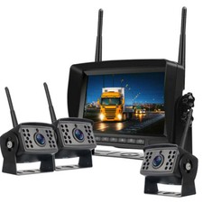 3x 1080P Digital Wireless Backup Camera 7 Inch DVR Monitor For RV Truck Camper