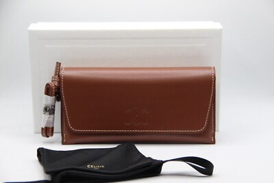 NEW CELINE BROWN AUTHENTIC SUNGLASSES EYEGLASSES HANDBAG CASE W
