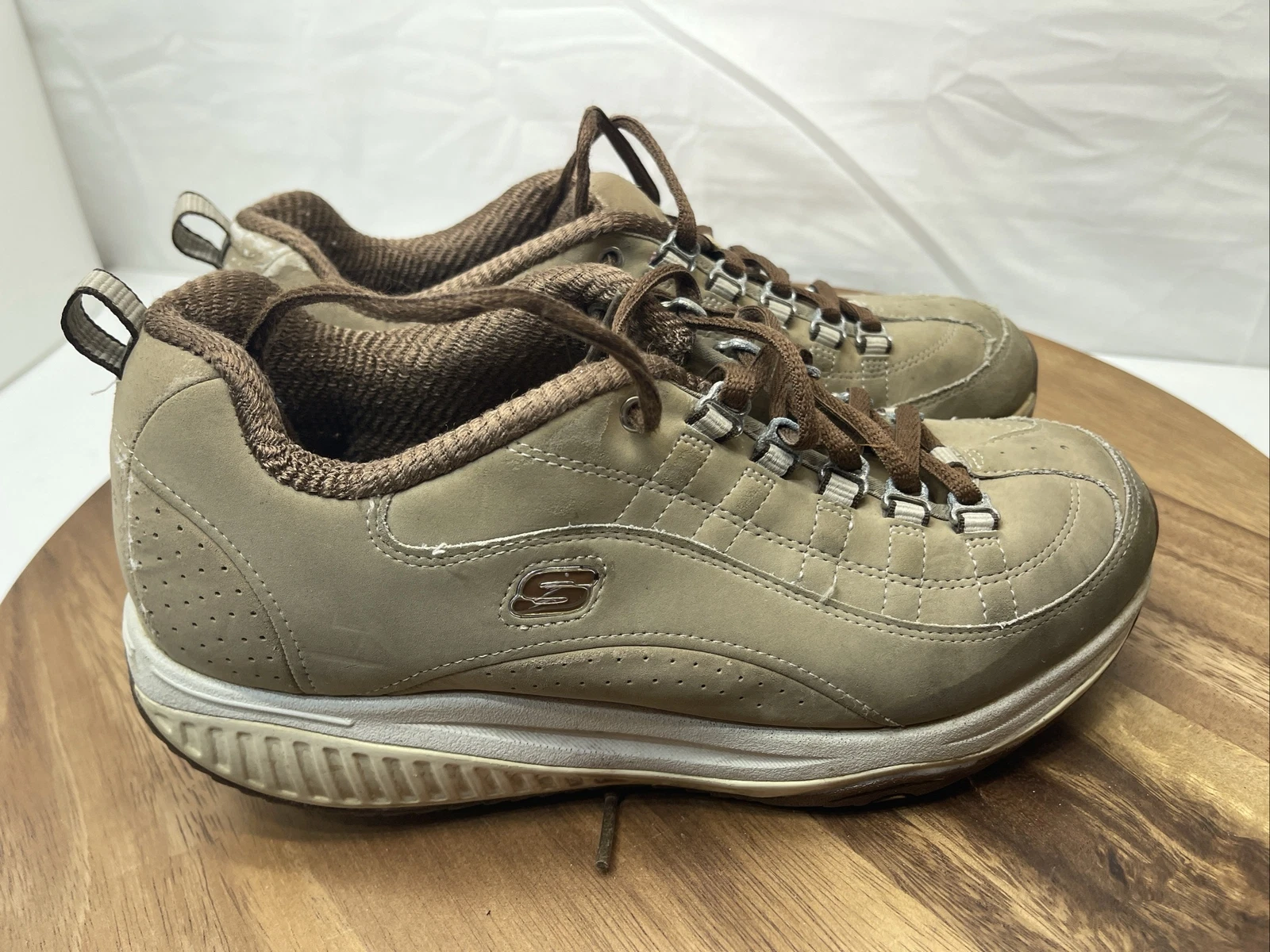 Scarpe da ginnastica Skechers Shape Ups taglia 8 5 marrone usura vedi foto donna