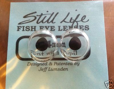 Jeff Lumsden Taxidermy Flint With Pupils Fish Eye Lenses 10m,12mm,14mm,16mm,18mm