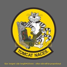 F-14 tomcat naces Vinyl Sticker luggage laptop skateboard car stickers
