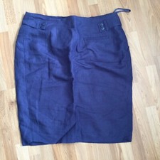 M&S Limited Collection Rock mit Gürtel und Gesäß- & Seitentaschen - Größe 14 neu ohne Etikett