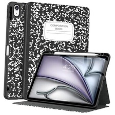 Case for iPad Air 11 Inch 2024,iPad Air 5th/4th A-Composition Book Black