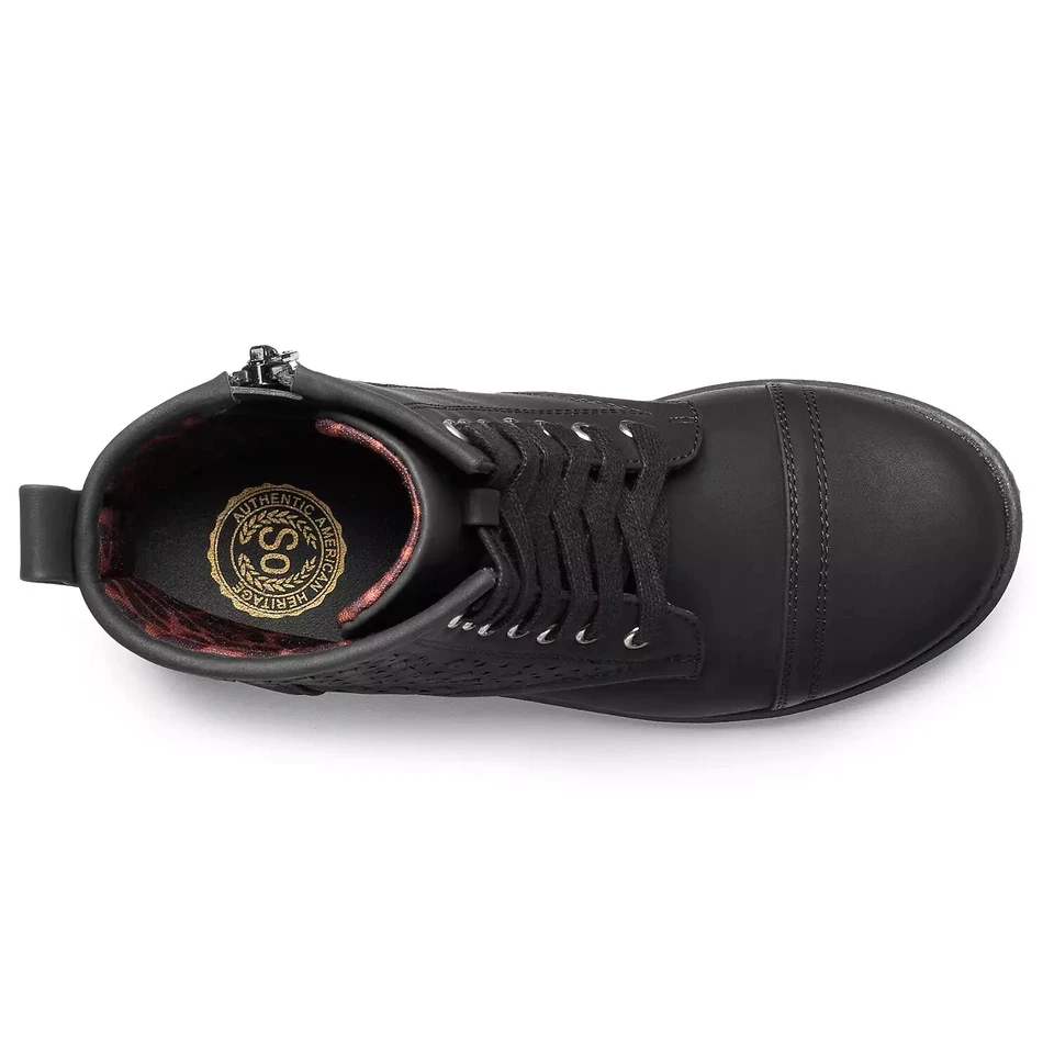 Боевые ботинки для девочек SO Ivy размер 1 цвет Ivy Black - Изображение 3 из 4