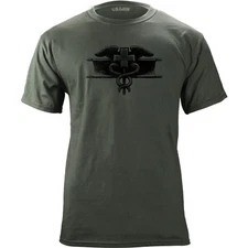 Vintage Army Expert Field Medical Badge Subdued Veteran T-Shirt