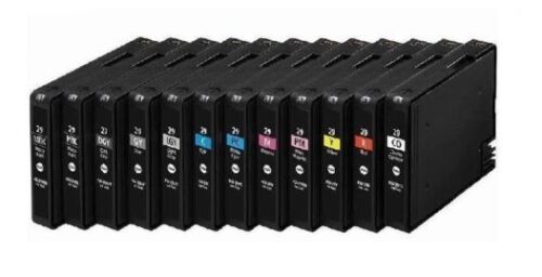 12 x inchiostri per Canon PIXMA Pro-1 Pro1/PGI-29 XXL set con cartuccia di inchiostro CHIP - Foto 1 di 1