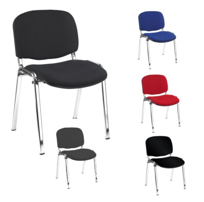 Besucherstuhl verchromt Konferenzstühle Stühle stapelbar verschiedene Farben