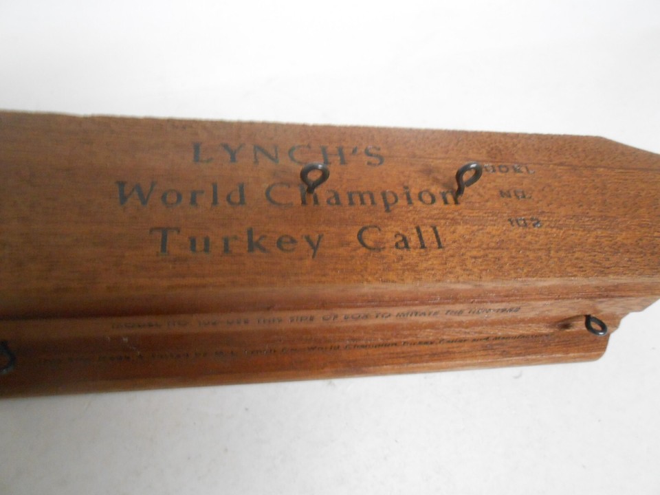 LYNCH'S WORLD CHAMPION TURKEY BOX CALL MODEL 102 MADE IN THE USA eBay