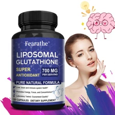 Liposomal Glutathione 700mg - Pure Reduced L-Glutathione Detox